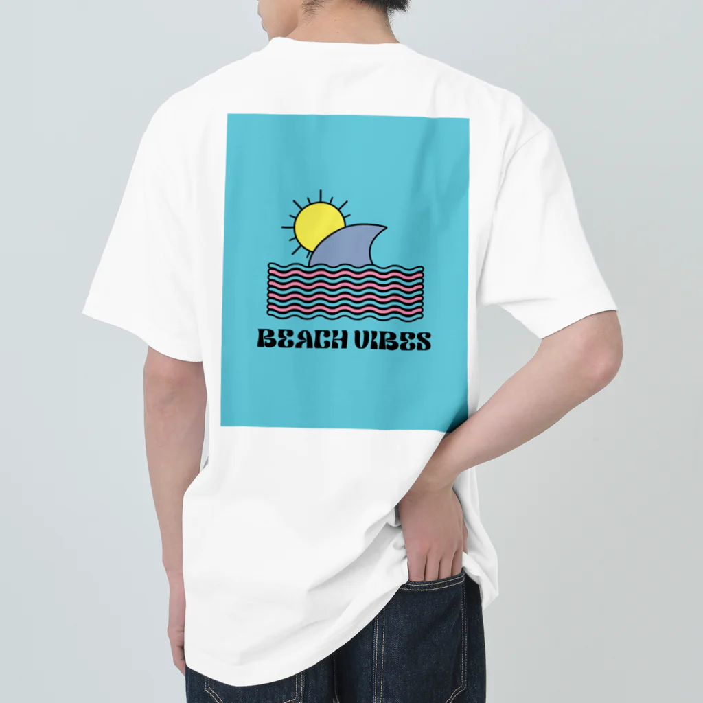 hassy3160のwhite beach vibesデザイン ヘビーウェイトTシャツ