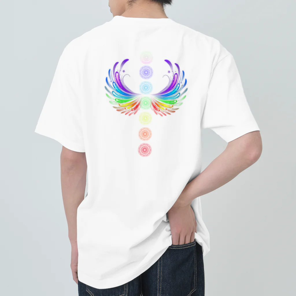 💖宇宙整体♪🌈♪こころからだチャンネル♪💖のhealing mermaid REINA ヘビーウェイトTシャツ