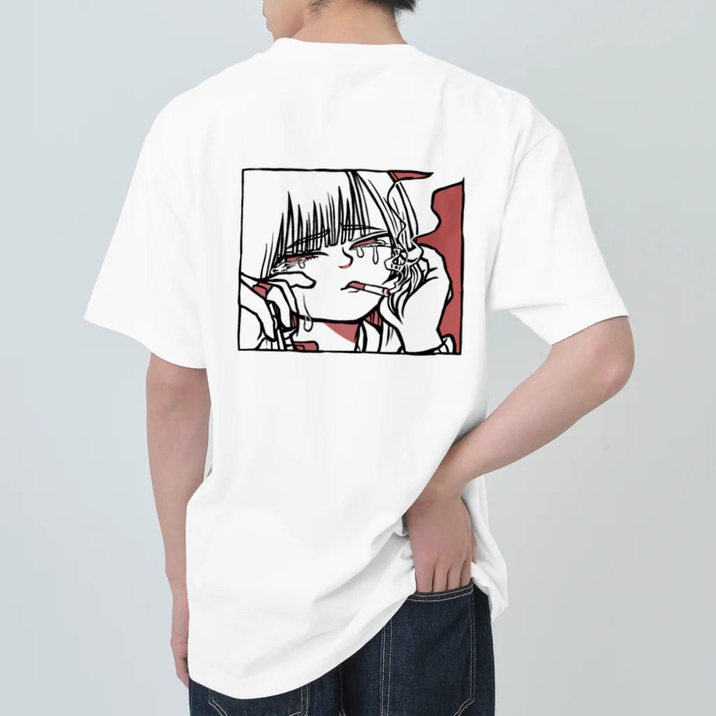 まんぐ〜すの泣いてないよ、しみただけ Heavyweight T-Shirt