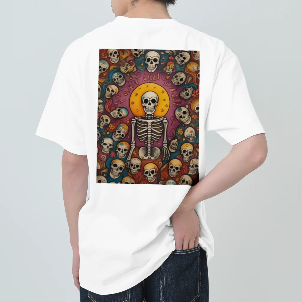 Skull sectionの月とドクロ ヘビーウェイトTシャツ