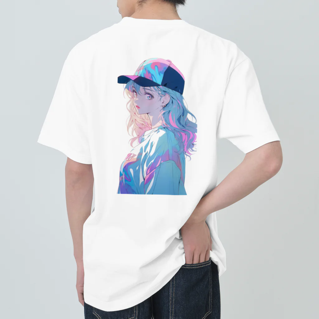 yanagi029の帽子女子 Heavyweight T-Shirt