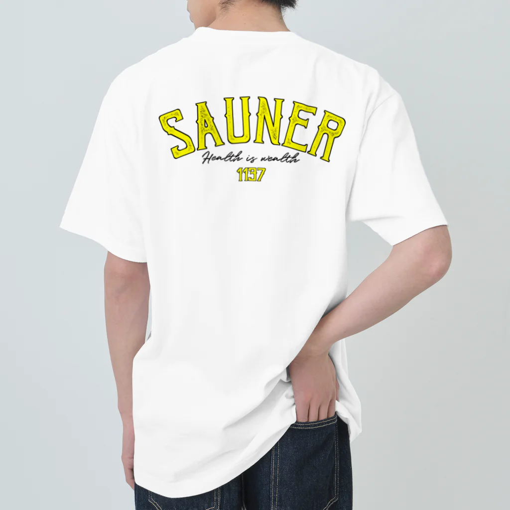 Super Sauna StyleのSAUNER1137 Yellow ヘビーウェイトTシャツ