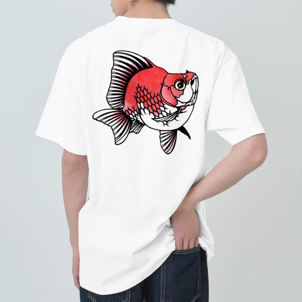 金魚切り絵 雅人-masato-の琉金 ヘビーウェイトTシャツ