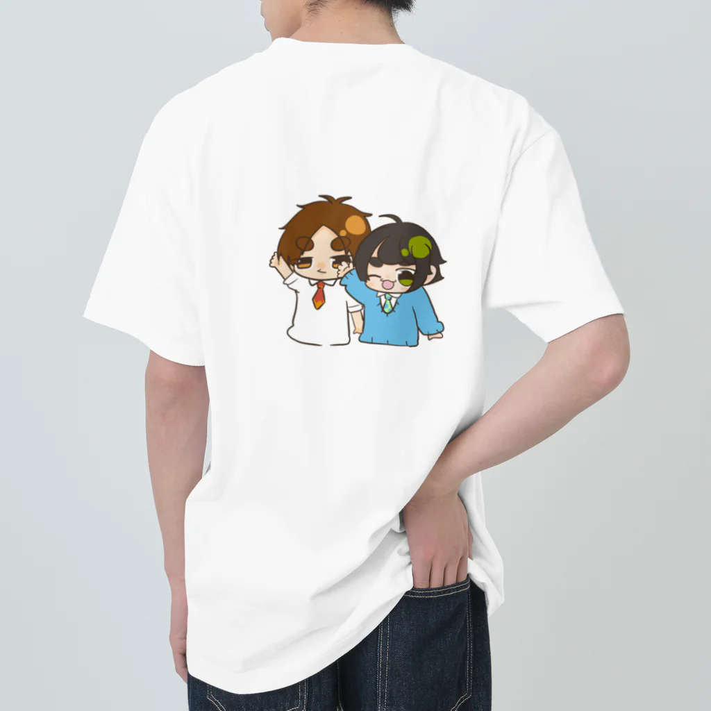 秋野晩さんの創作キャラ(先生陣) ヘビーウェイトTシャツ