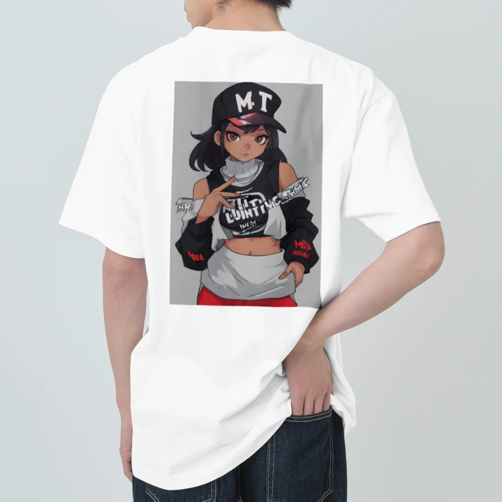 RYU_RYUのhip-hop レディース Heavyweight T-Shirt