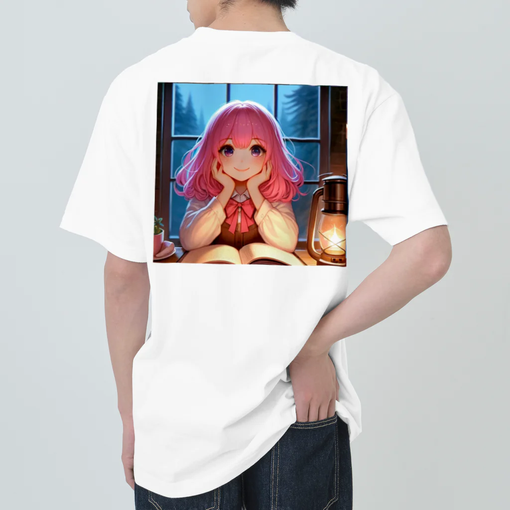 Maverick-JPのCute girl Momoko-chan Heavyweight T-Shirt