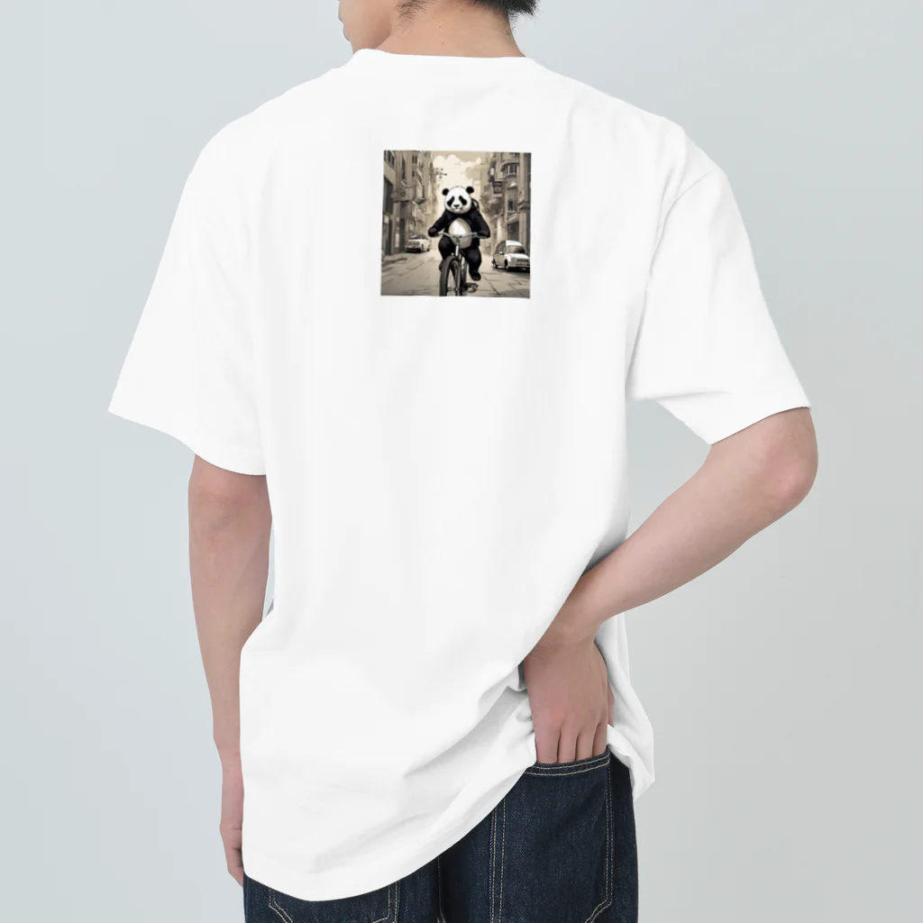 sonson1018のsonson自転車ぱんだ ヘビーウェイトTシャツ