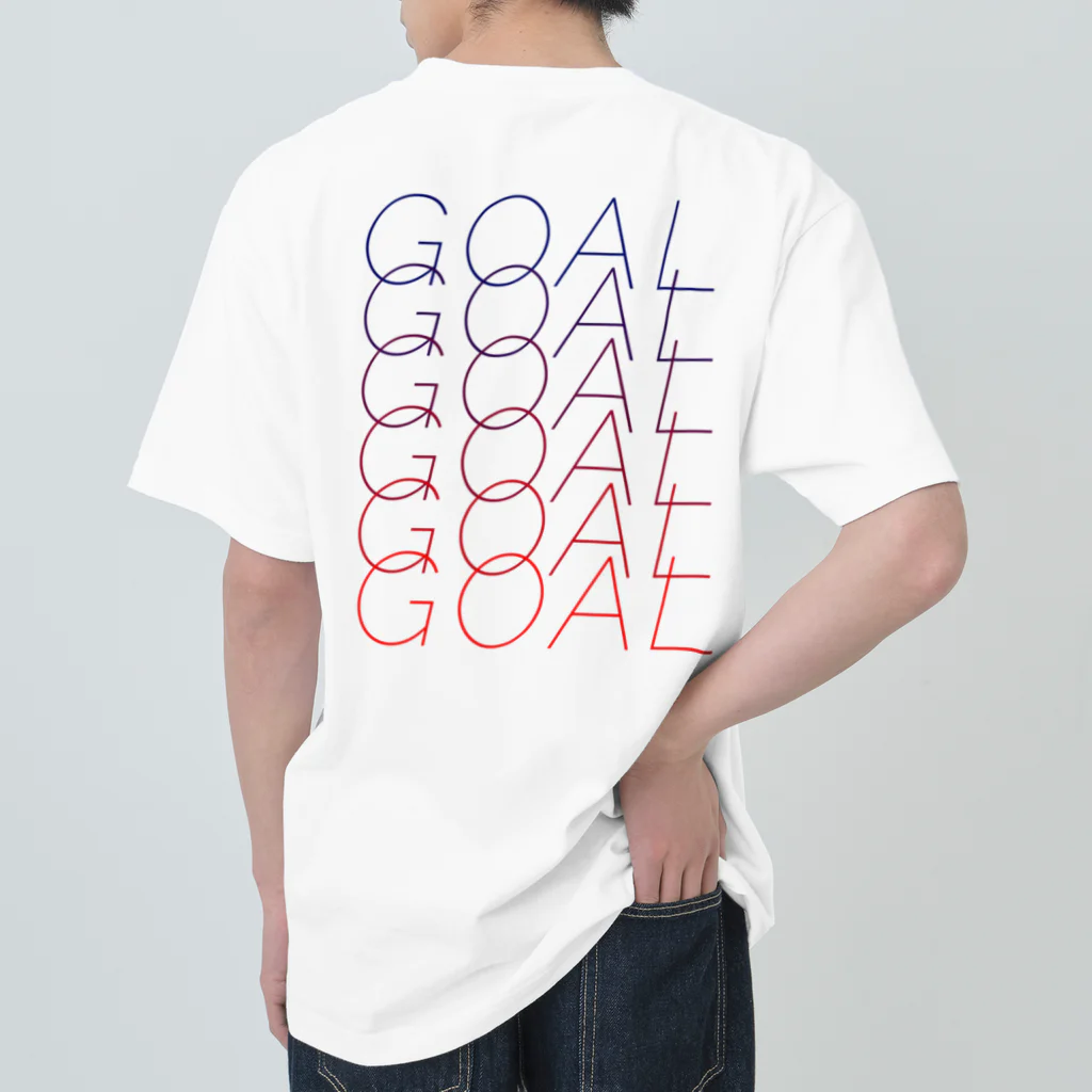 ピーチャン's SHOPのGOALGOALGOAL ヘビーウェイトTシャツ