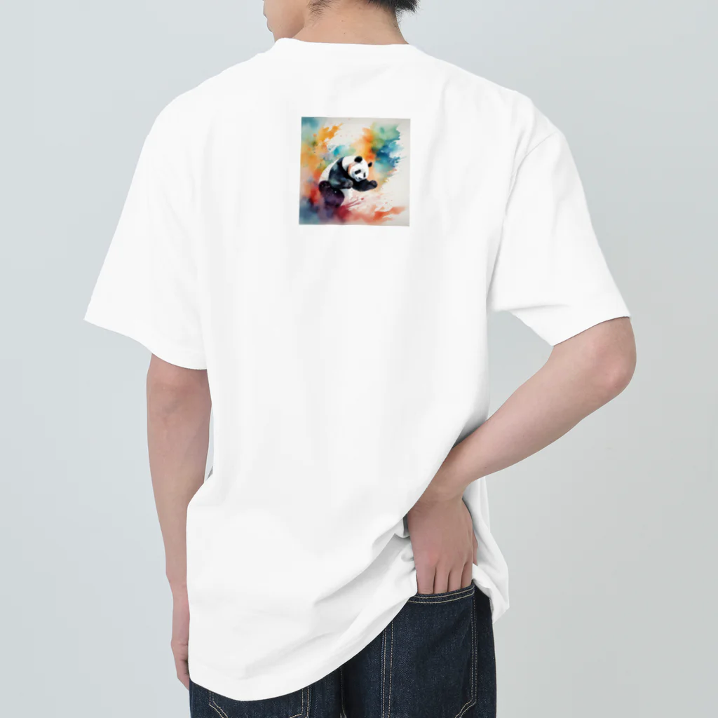 Oimo_shanの強そうなパンダさん Heavyweight T-Shirt