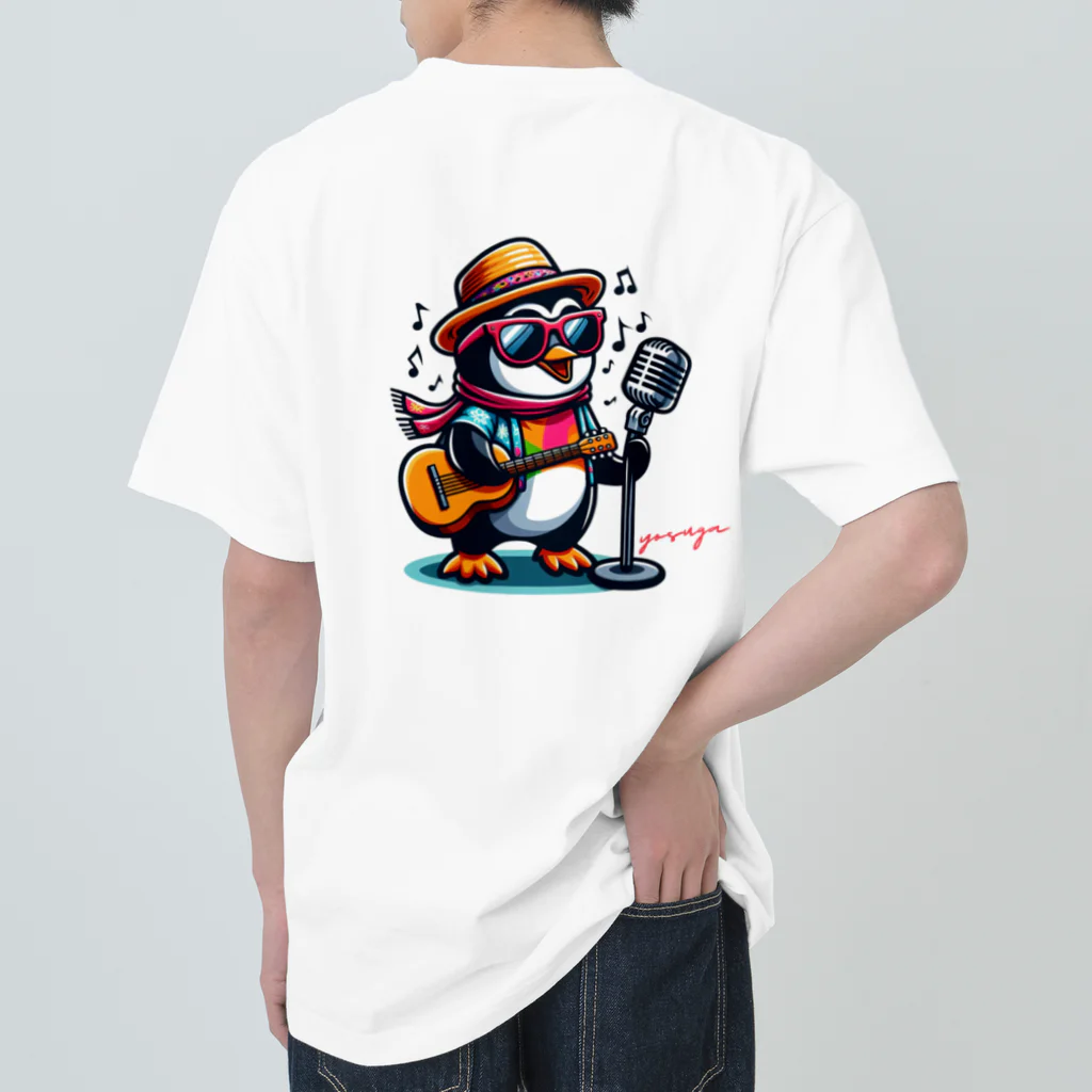 yosuga-aの陽気なペンギン Heavyweight T-Shirt
