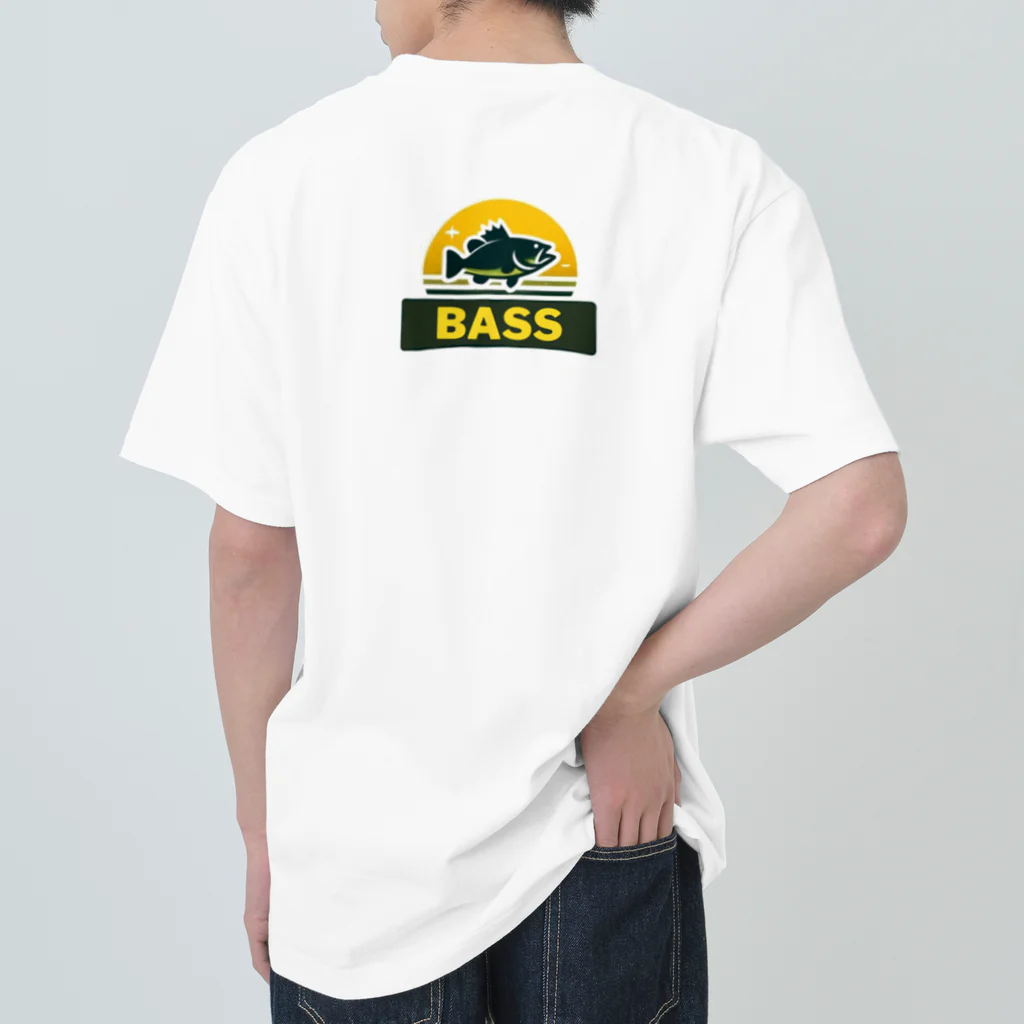 bassblocksのレトロバスロゴ ヘビーウェイトTシャツ