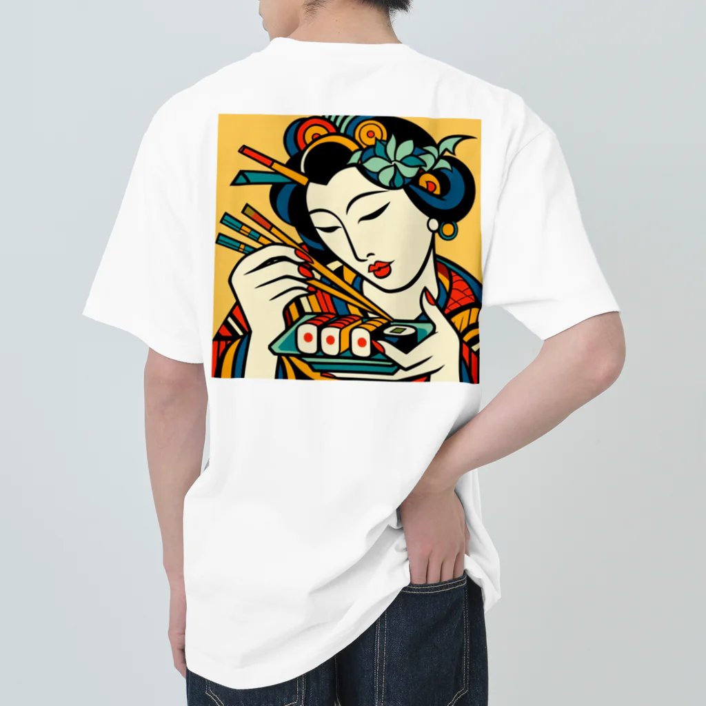 happiness_shopの江戸前の寿司をピカソ風にアレンジ Heavyweight T-Shirt