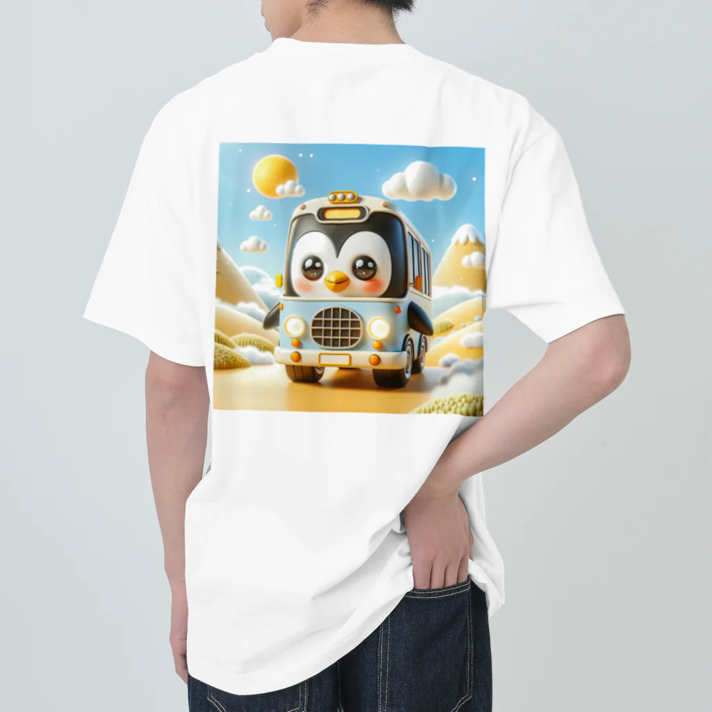 iwabousのペンギンバス ヘビーウェイトTシャツ