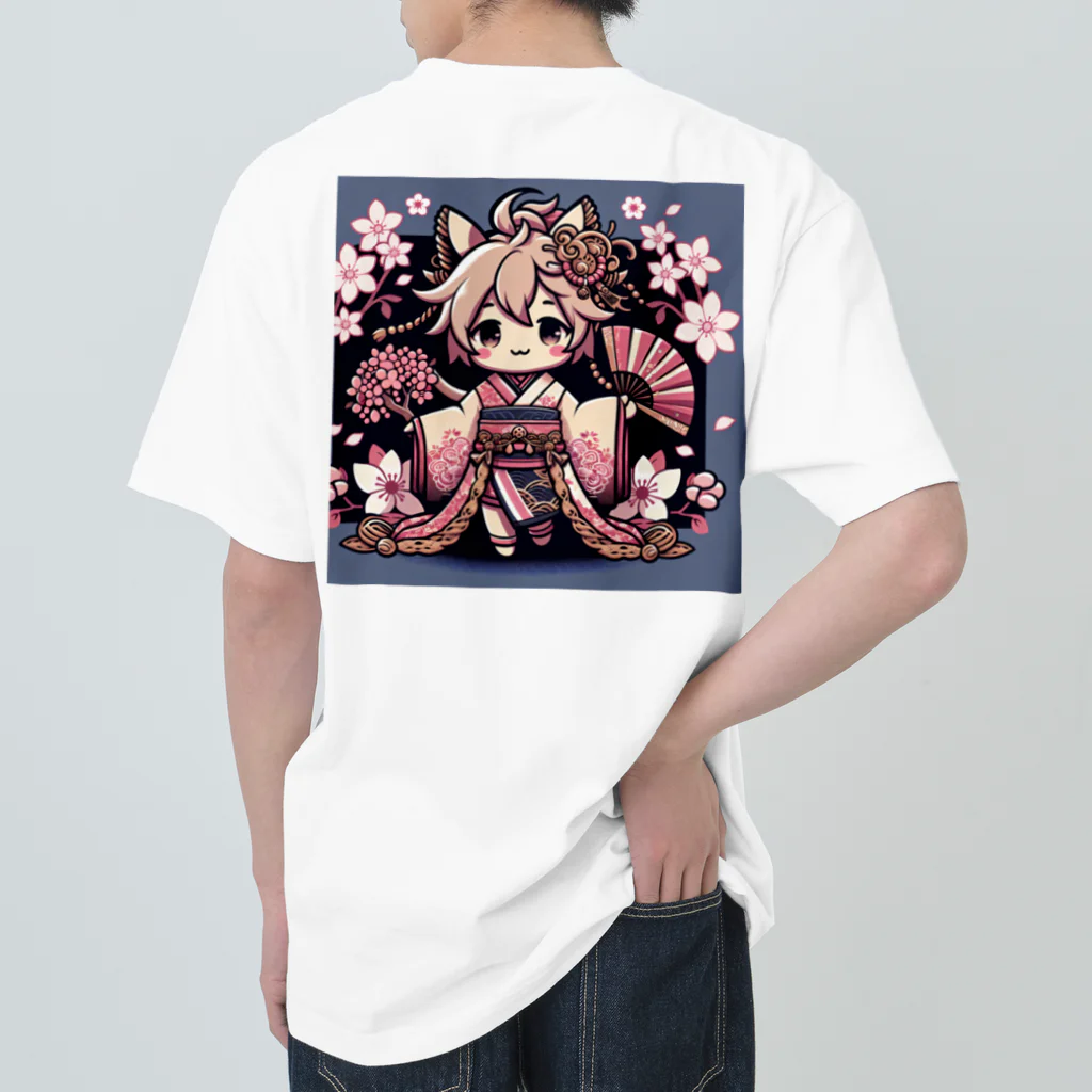 Angelheart-303の桜舞う ヘビーウェイトTシャツ