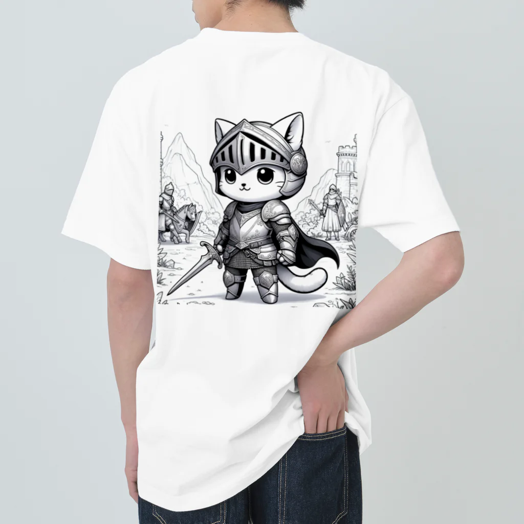 われらちきゅうかぞくのナイト キャッツ(Knight Cats) Heavyweight T-Shirt