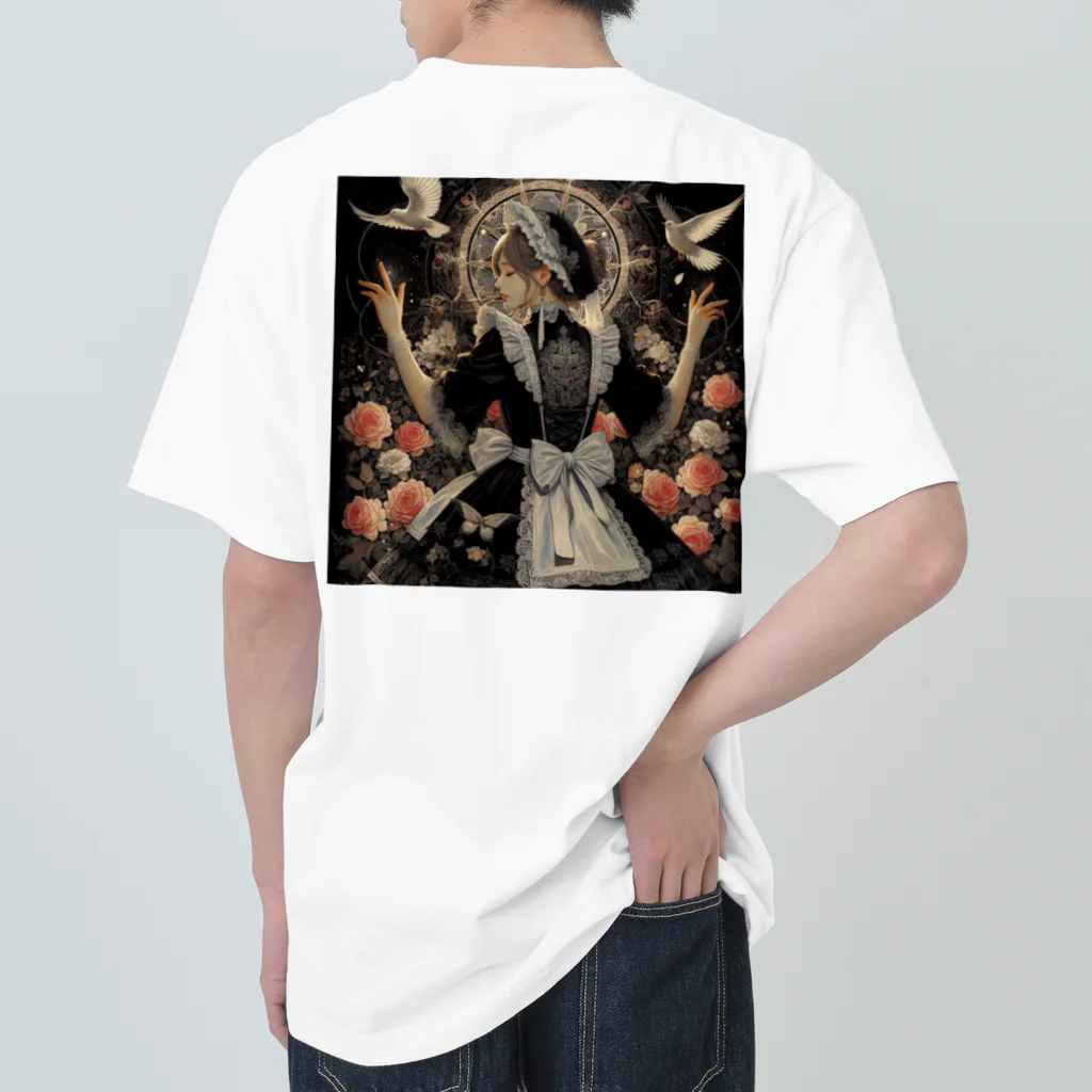 ミレーナのメイド黒 Heavyweight T-Shirt