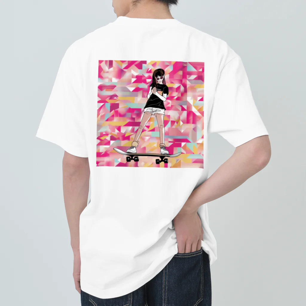 hade_raのスケボーガール ヘビーウェイトTシャツ