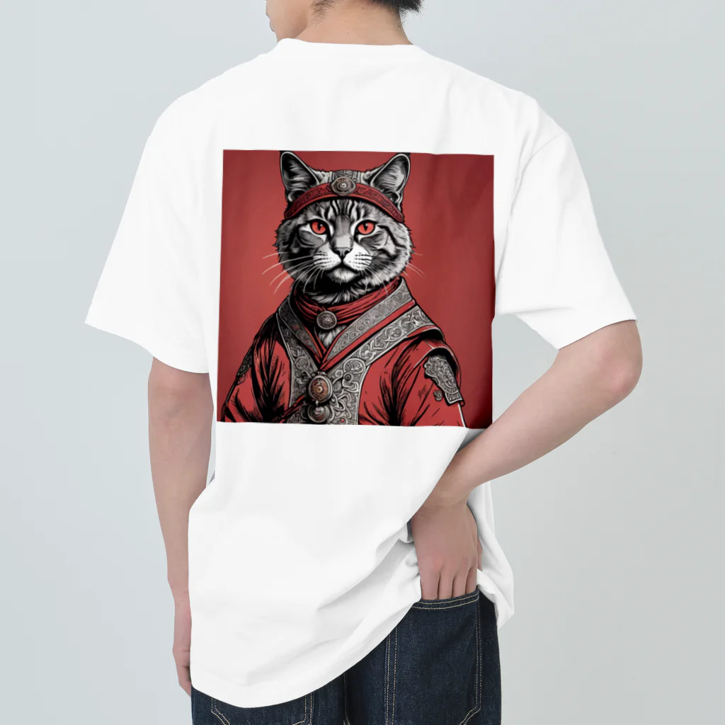 hogarakuの縄文猫 Heavyweight T-Shirt