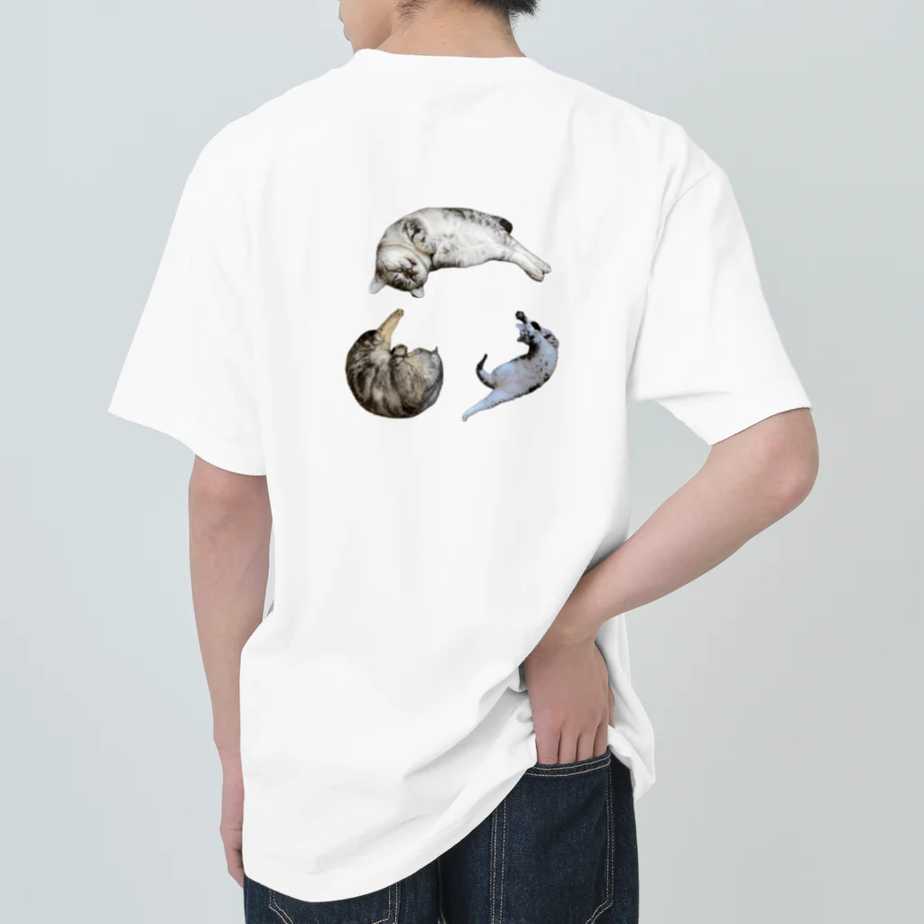 うちの猫ちゃんたちのとらとライアングル♻️_No.1 ヘビーウェイトTシャツ