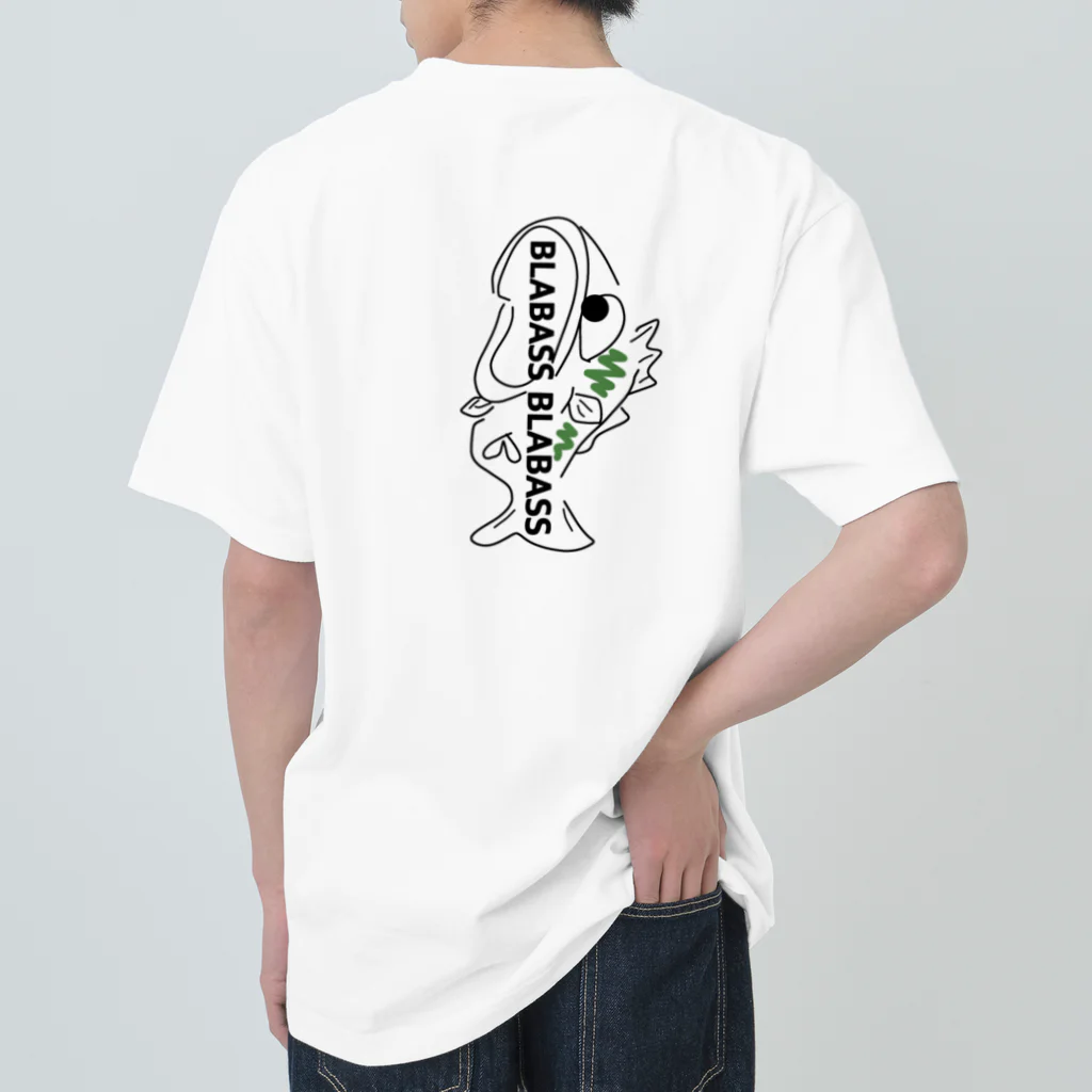 comaoのブラックバス　ブラバス Heavyweight T-Shirt