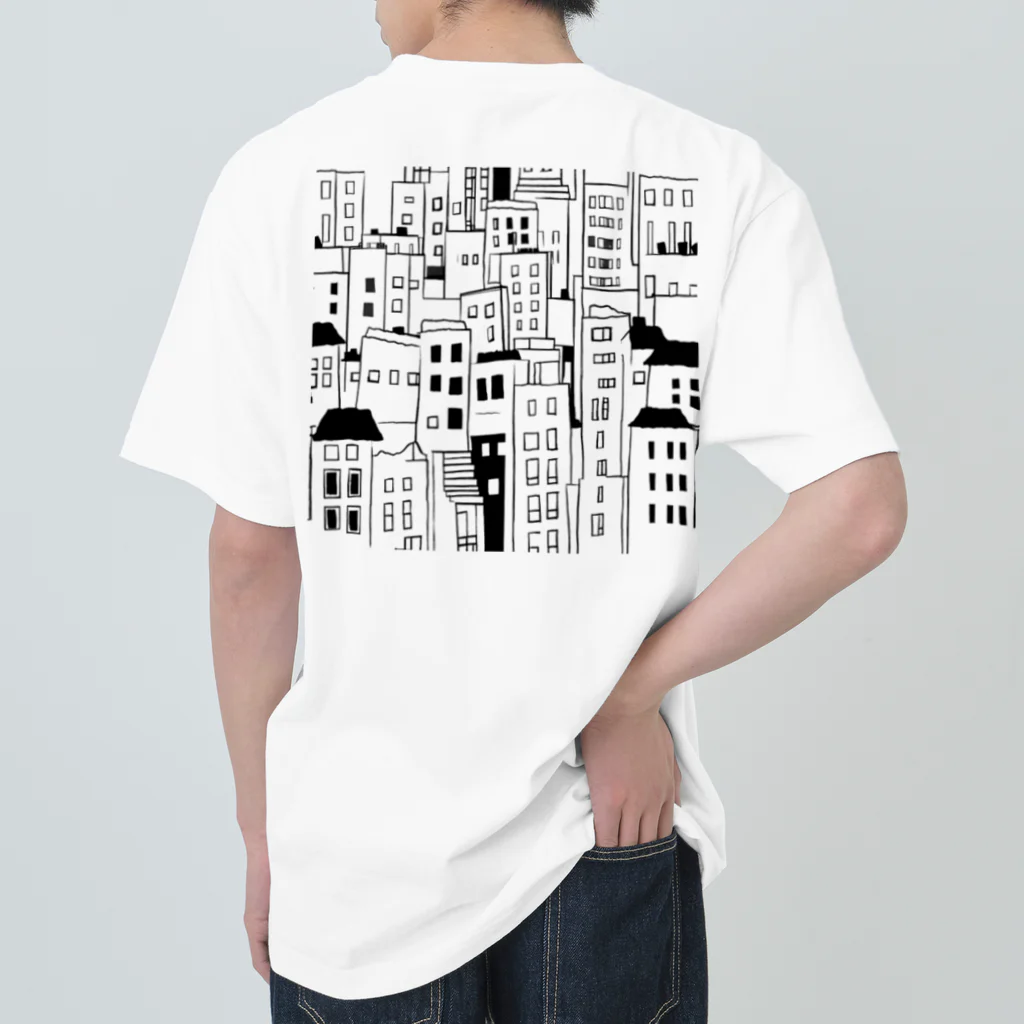 Azure-のバックプリントTシャツ Heavyweight T-Shirt