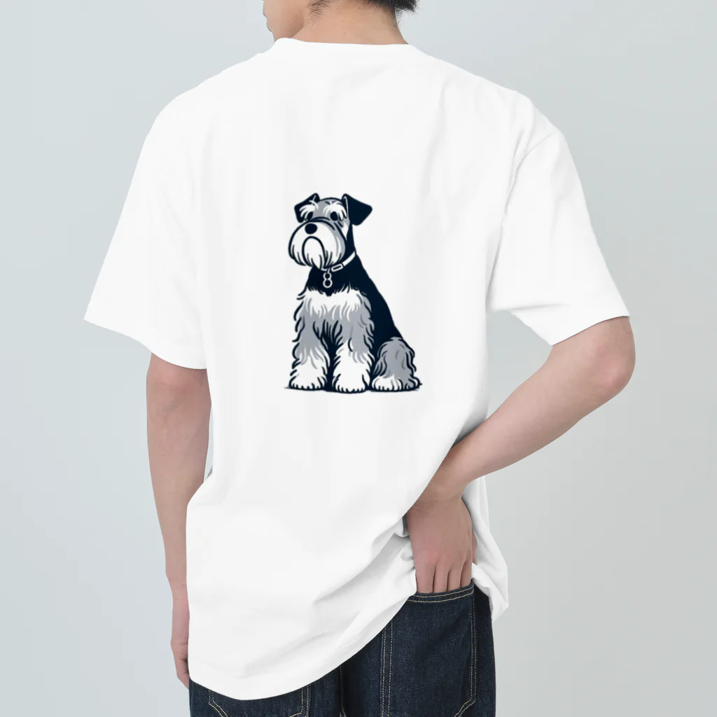 チワワのすももdear.moのハンサムボーイシュナウザー Heavyweight T-Shirt