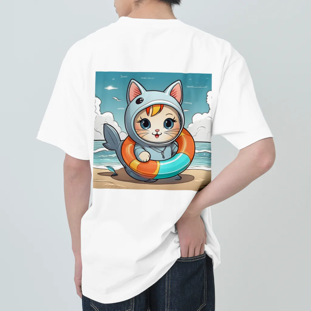 癒しの部屋🐾໒꒱の着ぐるみCat★ Heavyweight T-Shirt