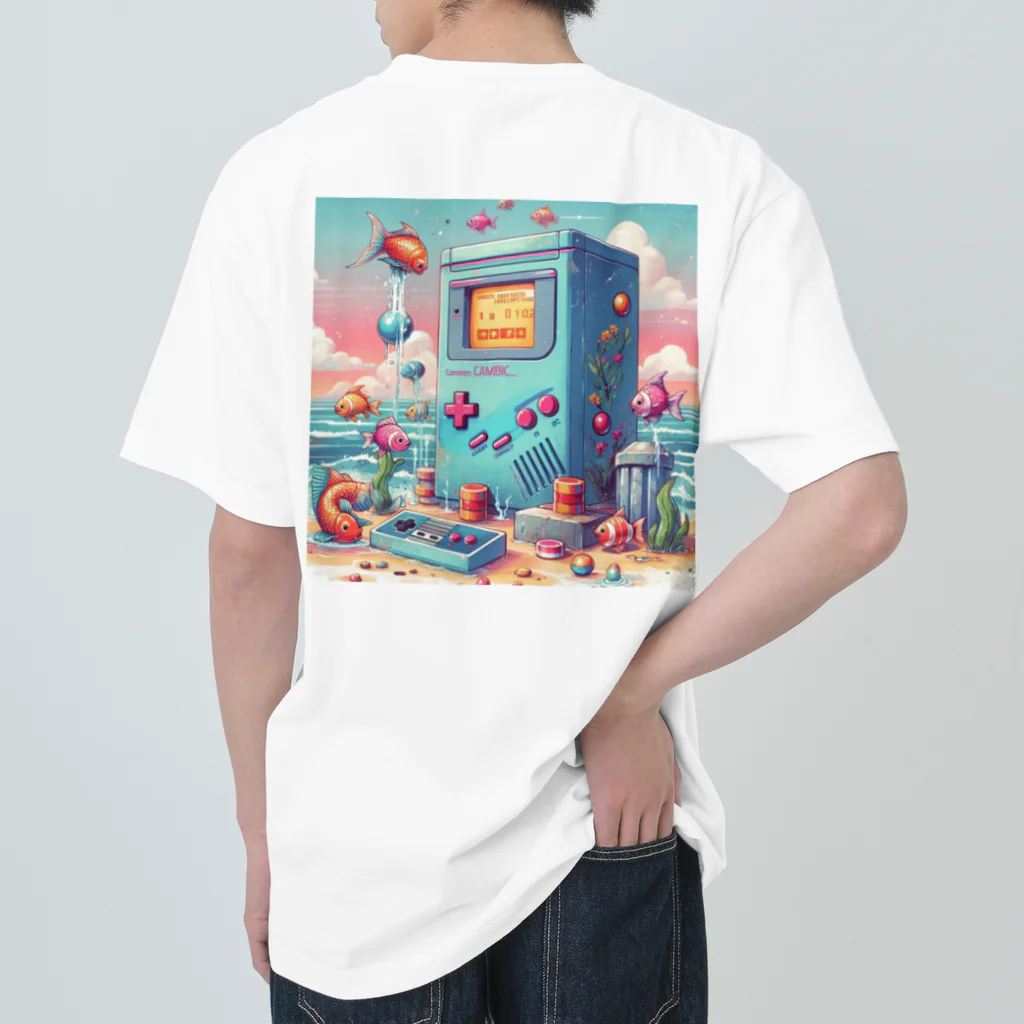 ばばちゃんのビーチのゲームセンター ヘビーウェイトTシャツ