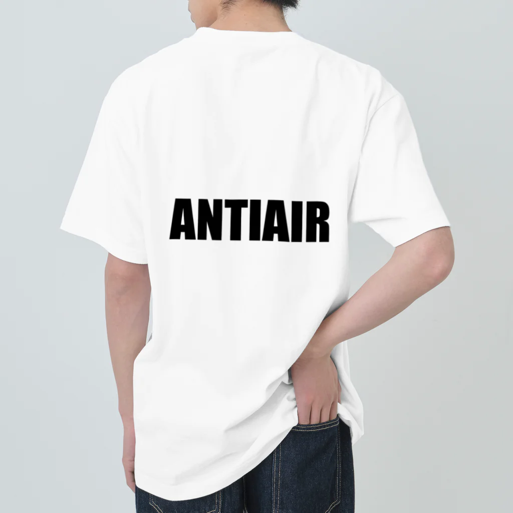 ANTIAIRのANTIAIR ロケットロゴT 黒専用 ヘビーウェイトTシャツ