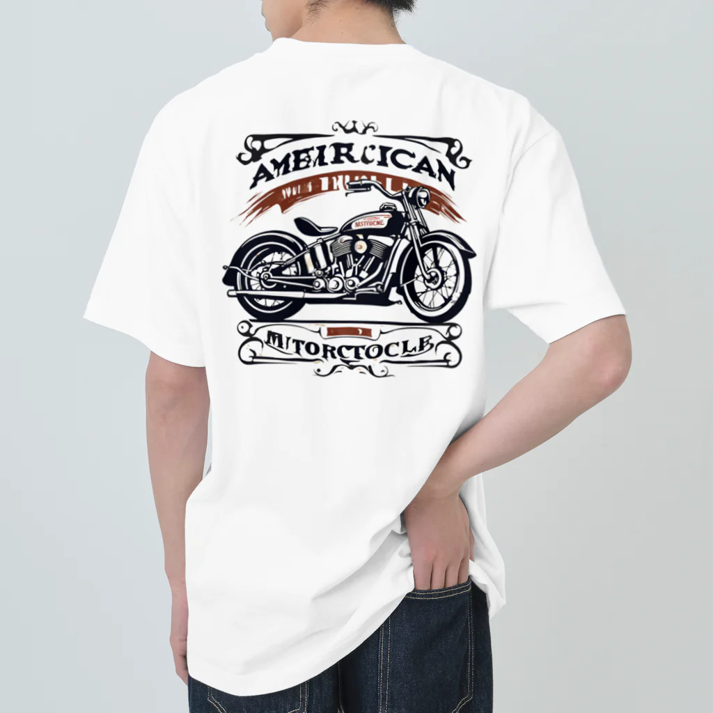 男前ショップのアメリカンビンテージバイク Heavyweight T-Shirt