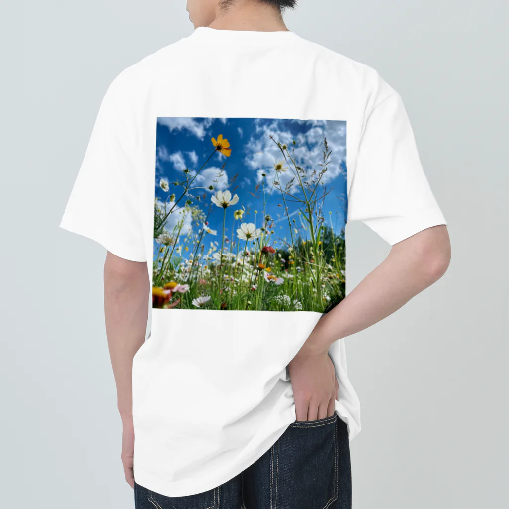 ドライバーの色々な草花 Heavyweight T-Shirt