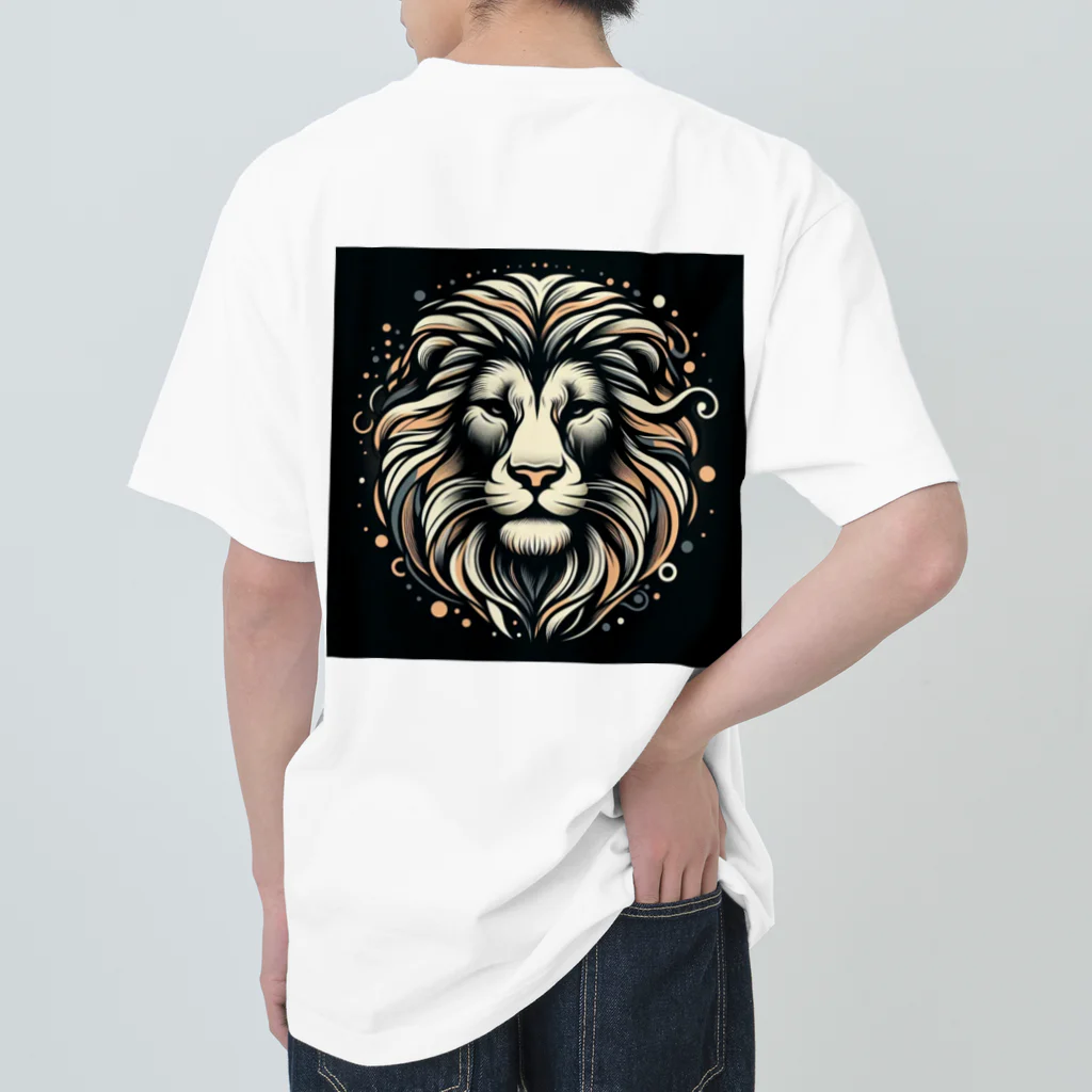 Ono_Mariaの百獣の王ライオン ヘビーウェイトTシャツ