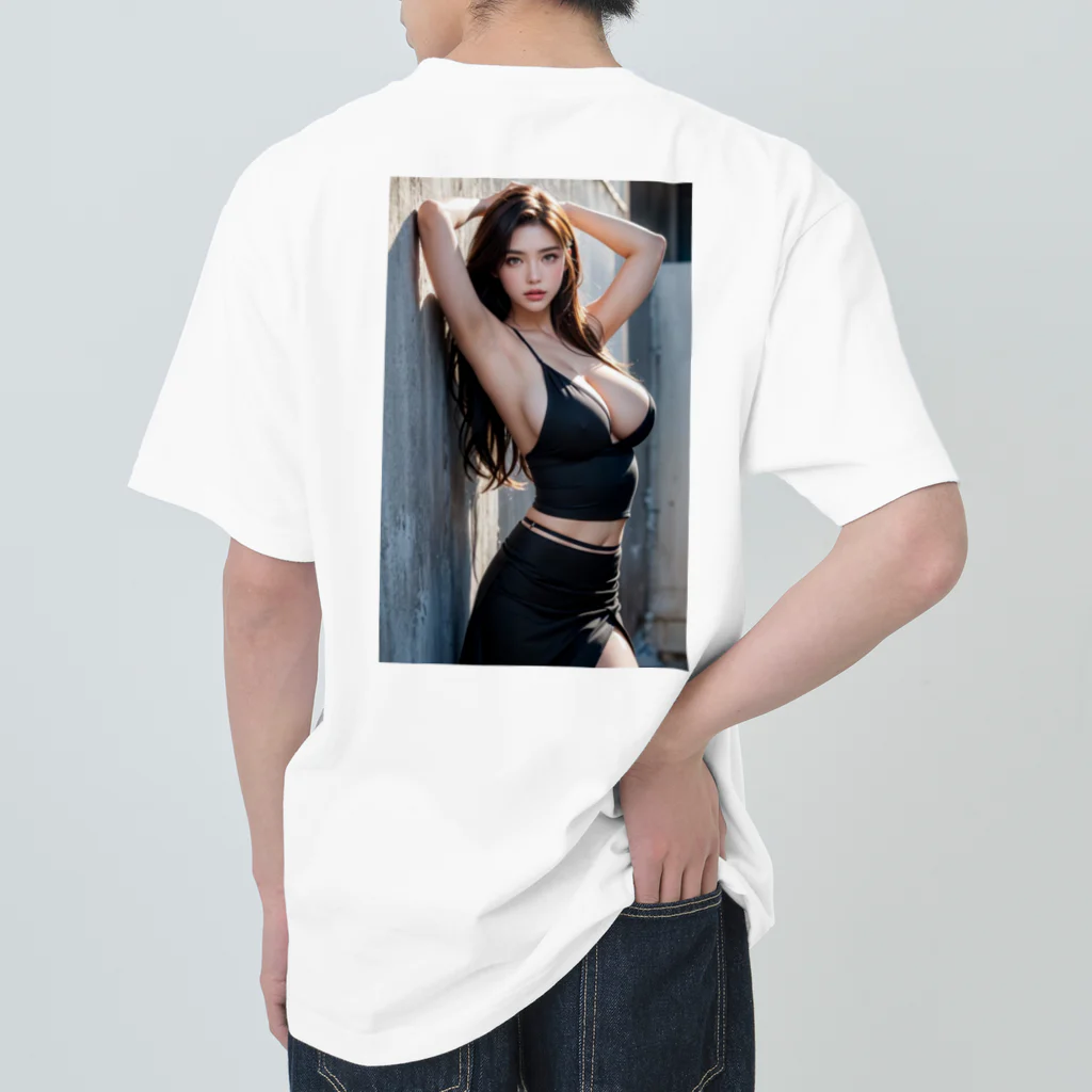 basi_10のセクシー美女 Heavyweight T-Shirt