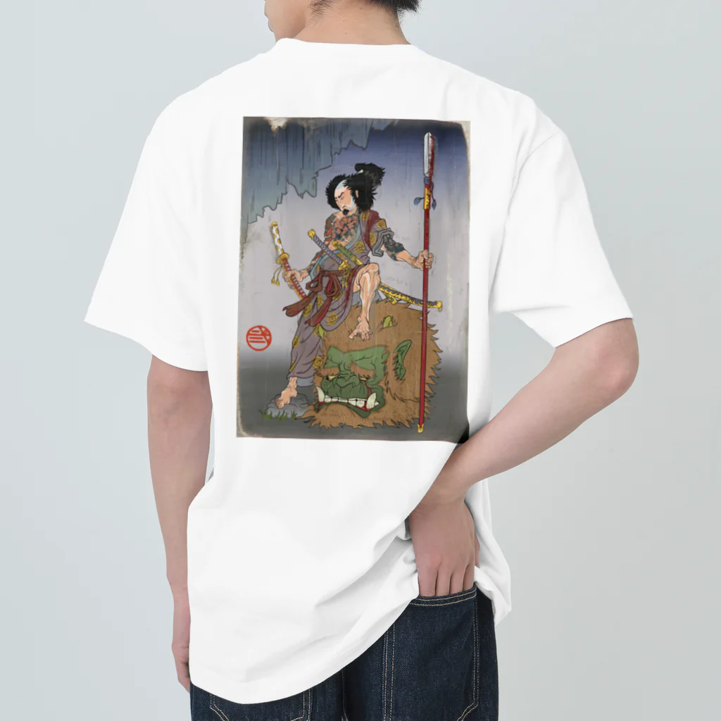 nidan-illustrationの"武者絵" Heavyweight T-Shirt