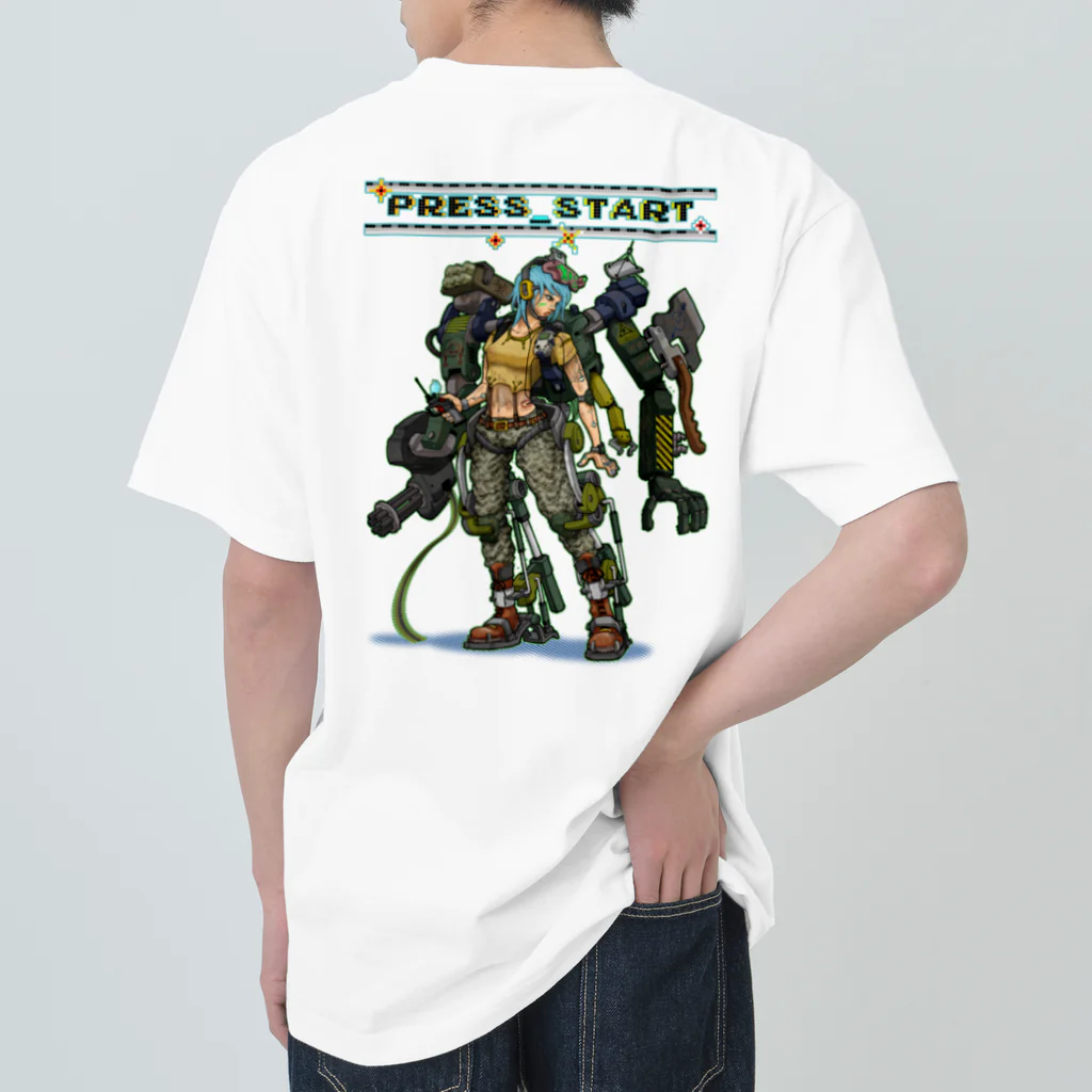 nidan-illustrationの“PRESS START” 1-#2 ヘビーウェイトTシャツ