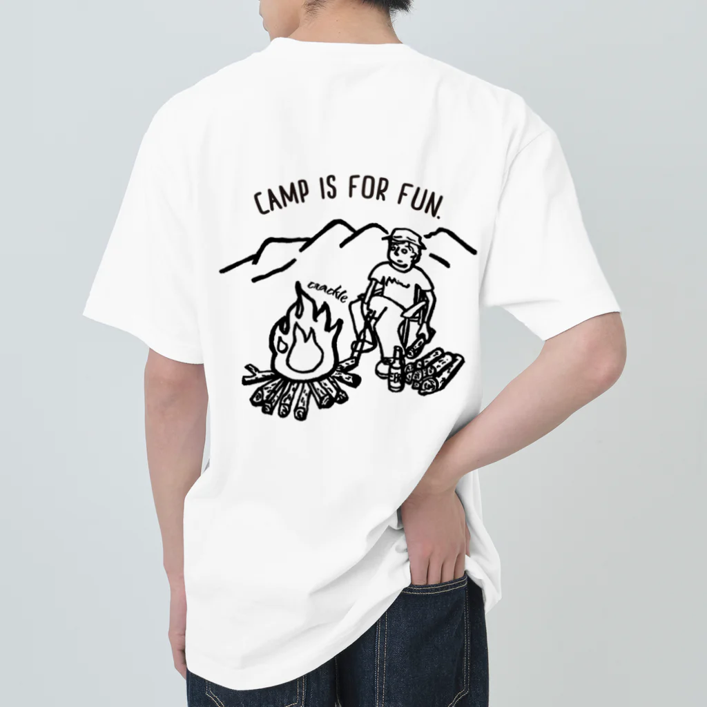 Too fool campers Shop!のTAKIBI02(黒文字) ヘビーウェイトTシャツ