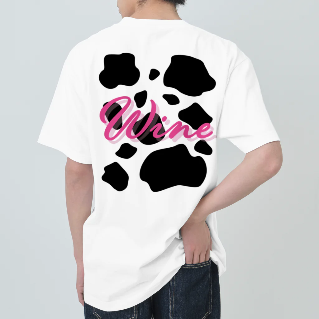 まみのすけのお店のWine ワイン わいん（桃） Heavyweight T-Shirt