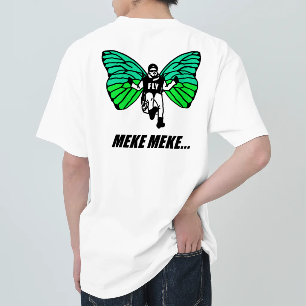 mekemeke...の蝶々になった人🦋 ヘビーウェイトTシャツ