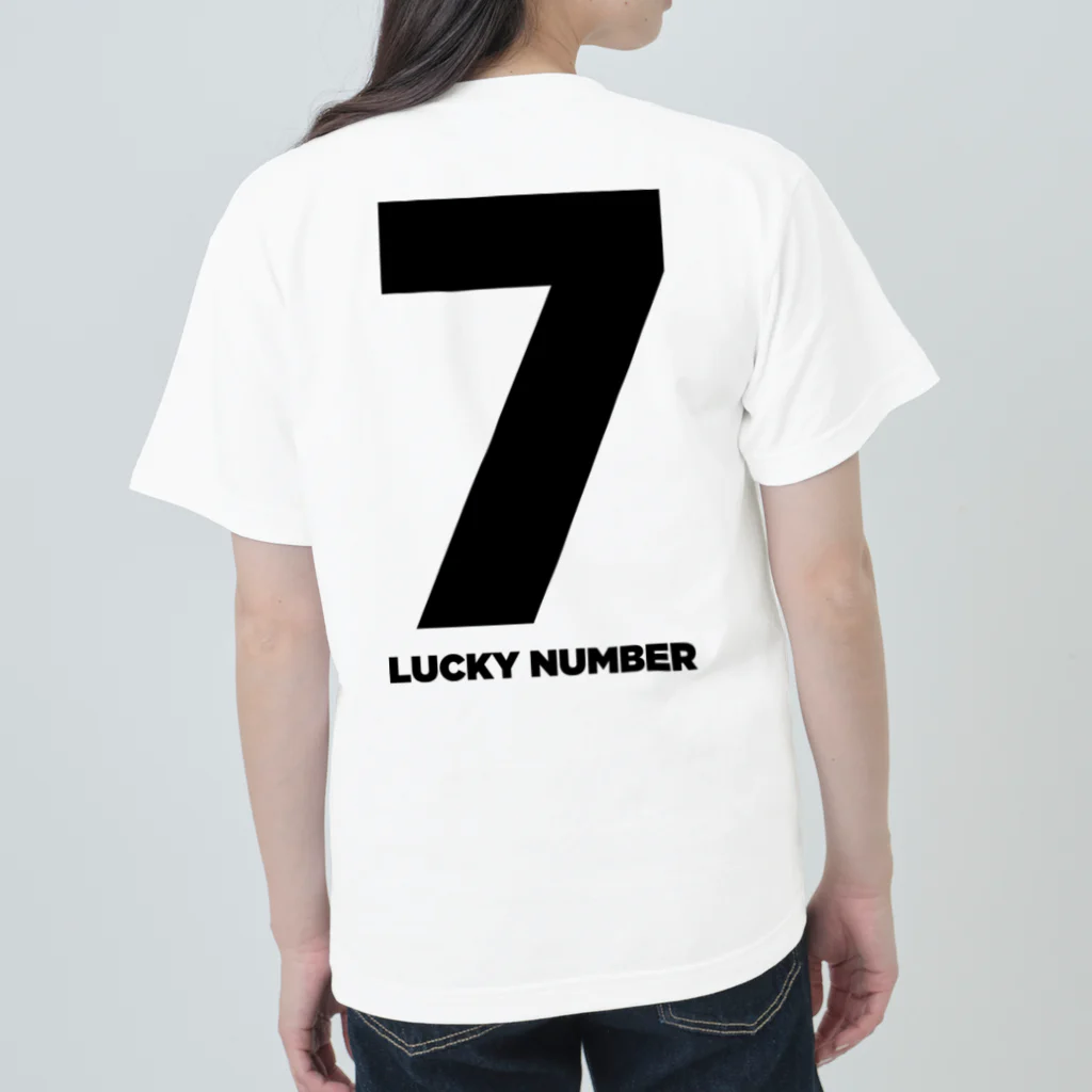 lucky_numberの7_LUCKY NUMBER ヘビーウェイトTシャツ