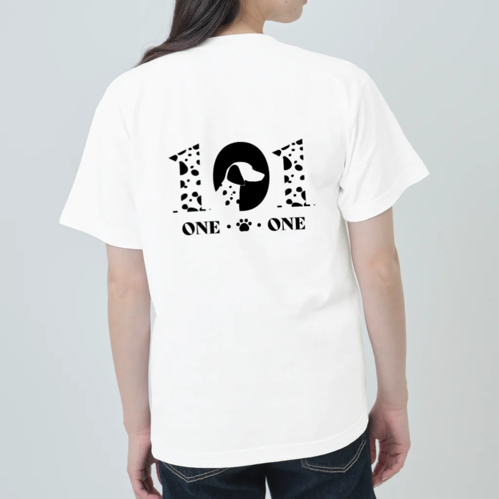 クルマNORIのONE-O-わんわん ヘビーウェイトTシャツ