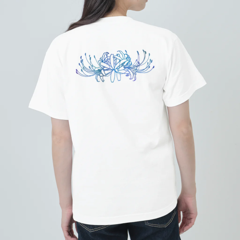 綾錦工房 りこりすの曼珠沙華 【月光】 Heavyweight T-Shirt