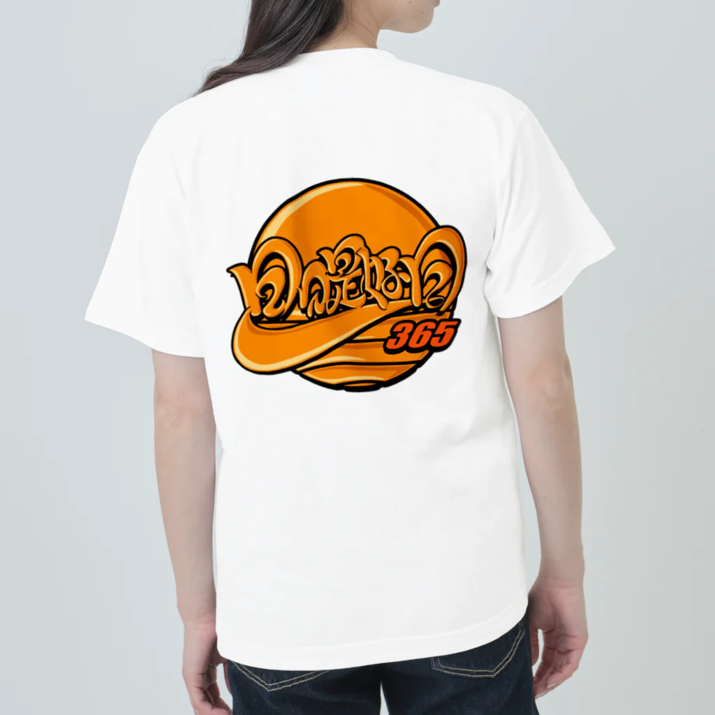 僧侶しんこうの仏教語グラフィティ「日日是好日」ver.2 ヘビーウェイトTシャツ