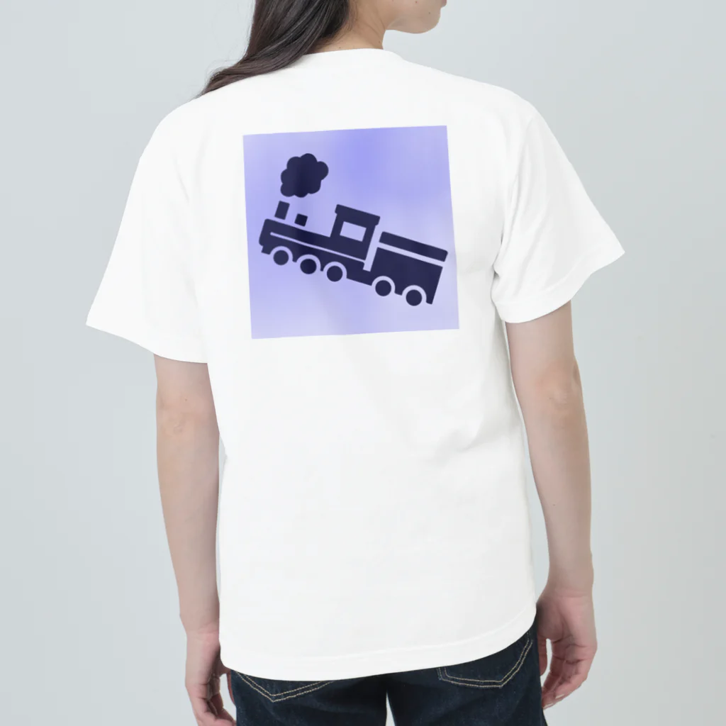 くろねこの汽車 ヘビーウェイトTシャツ