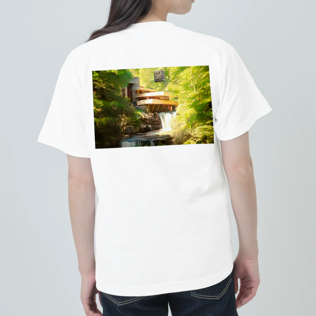 ハルティン<designed by an architect>のART×名建築 落水荘 ヘビーウェイトTシャツ