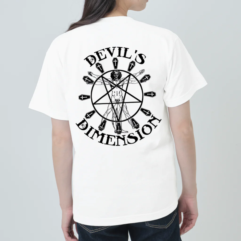 SATAN'S  KITTENSのDEVILS DIMENSION Short Sleeve HW ヘビーウェイトTシャツ