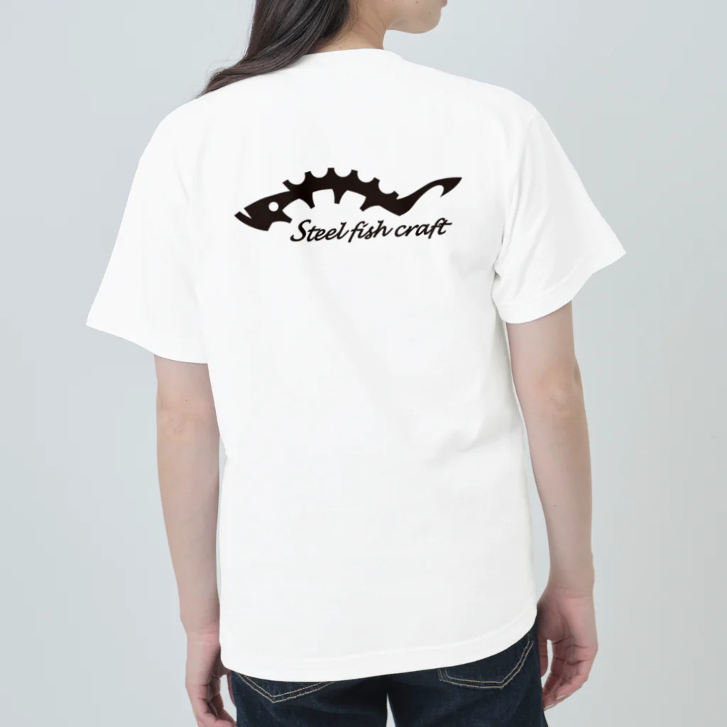 tekutekupockeのSteel fish craft ヘビーウェイトTシャツ