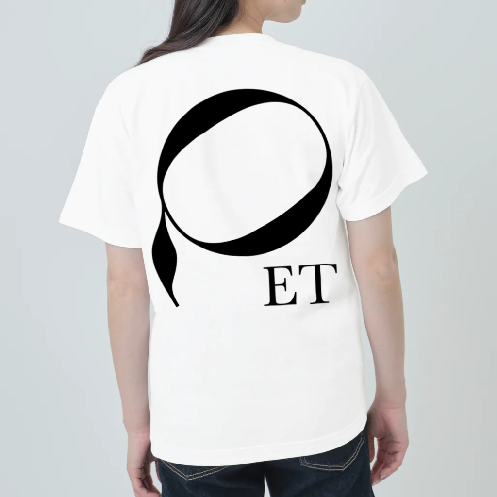 Egyptian TriangleのET "Q" BLK ヘビーウェイトTシャツ