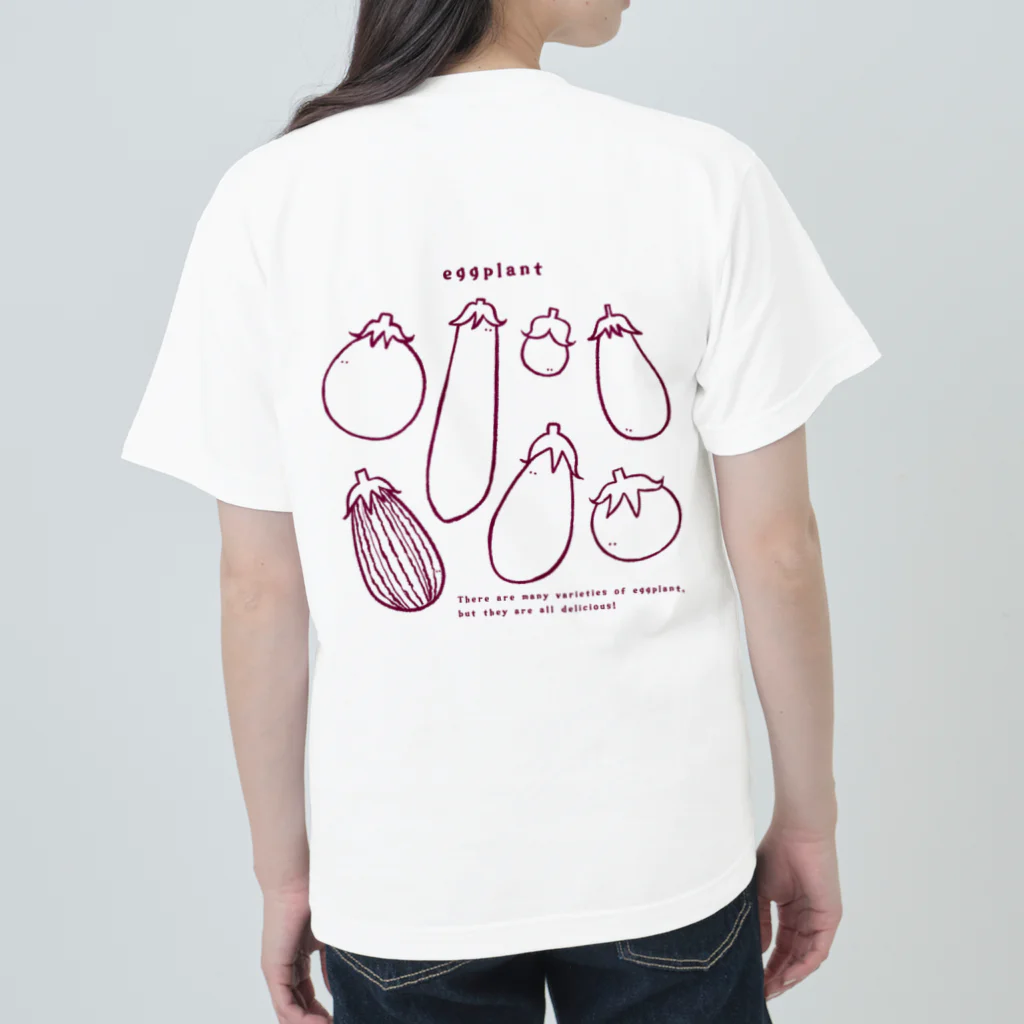 Aランチサラダ付SHOPの夏のeggplantさん2 ヘビーウェイトTシャツ