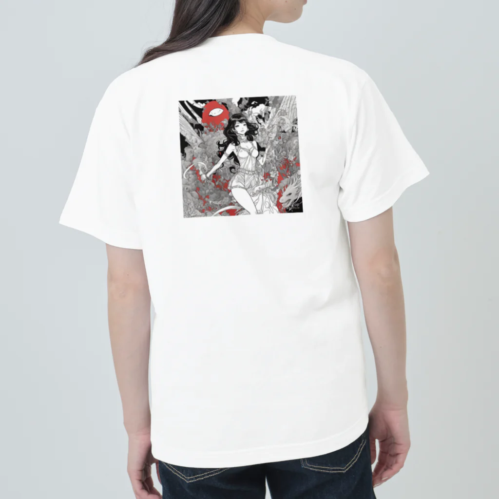 genesis_the_endの呪いの美魔女 Heavyweight T-Shirt