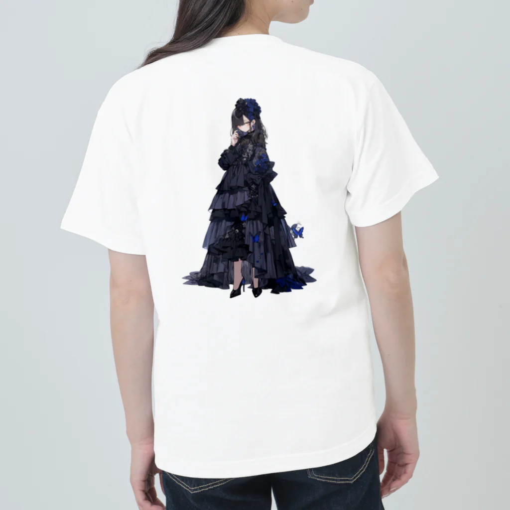 パンダのひと@AIアートのGothicdress ヘビーウェイトTシャツ